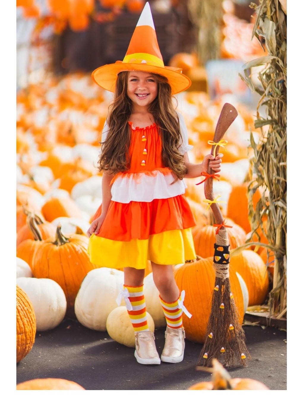 Candy Corn Witch Costume